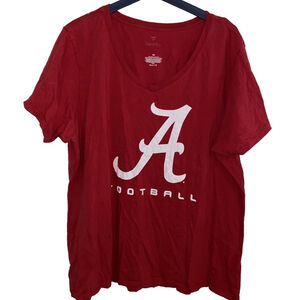 Women's Fanatics T-shirt Red Alabama Crimson Tide Football Size 3XL